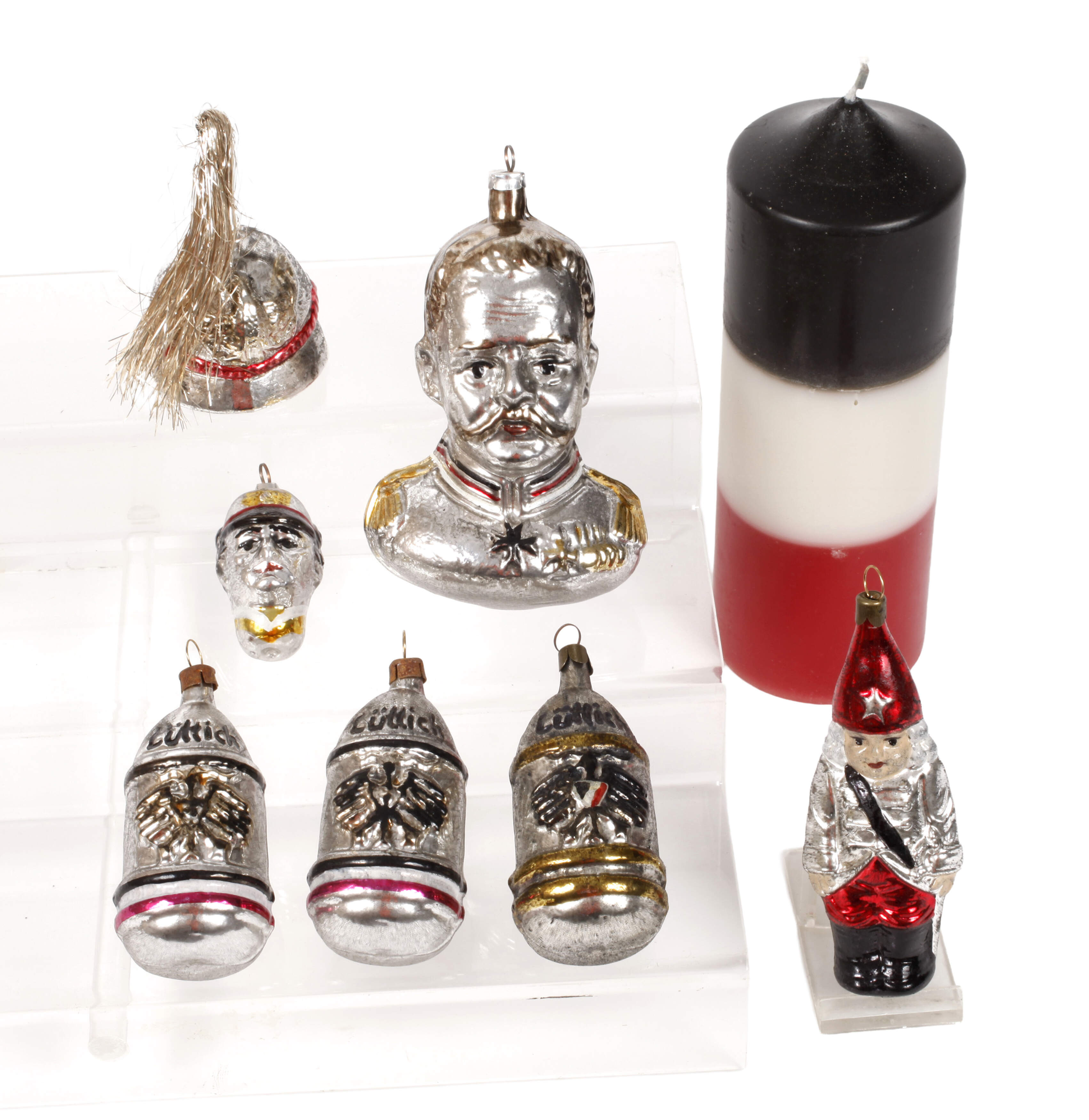 Patriotischer Christbaumschmuck Kaiserzeit