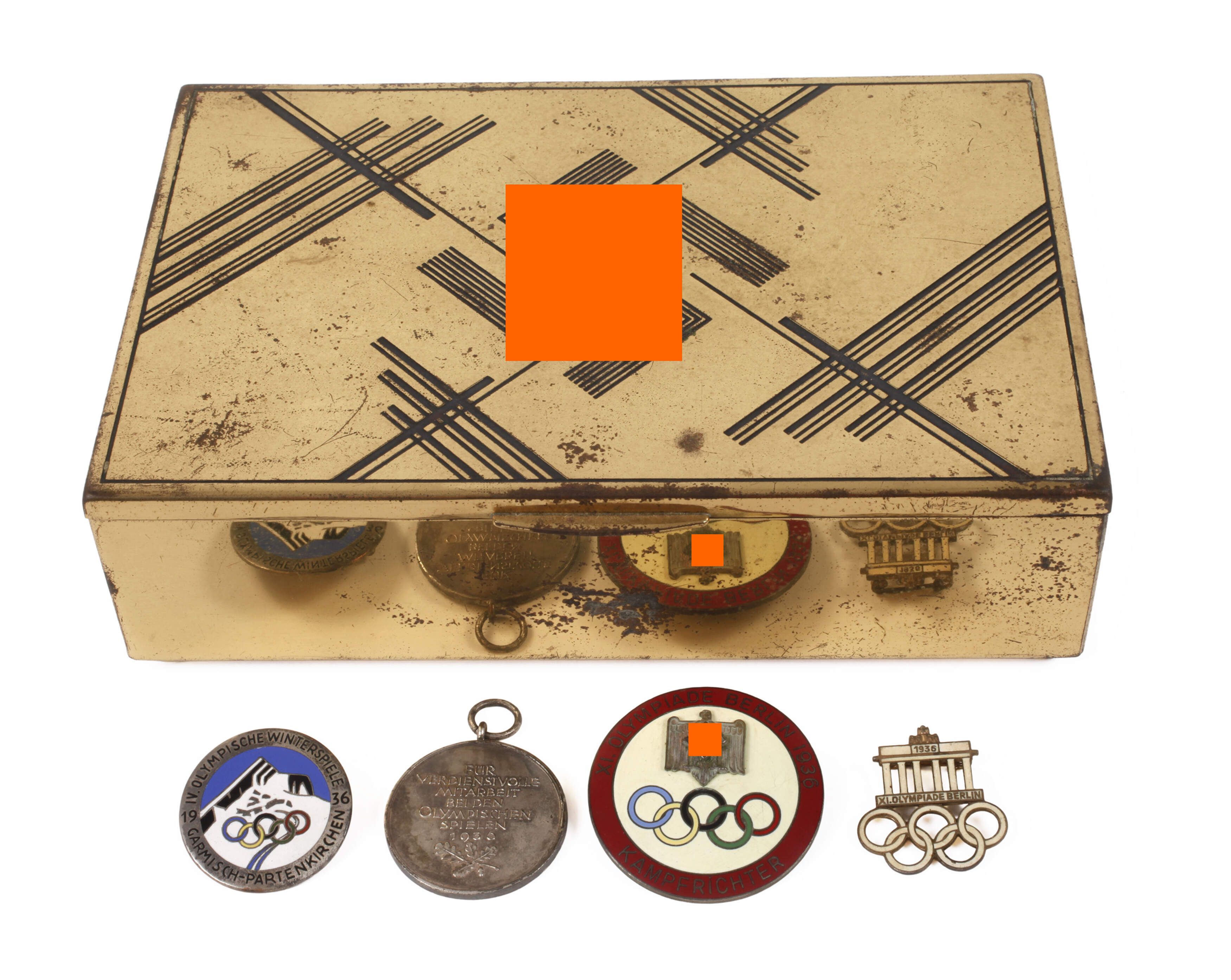Konvolut Orden und patriotische Kiste 3. Reich