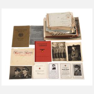 Konvolut Papiere und Fotos 2. Weltkrieg