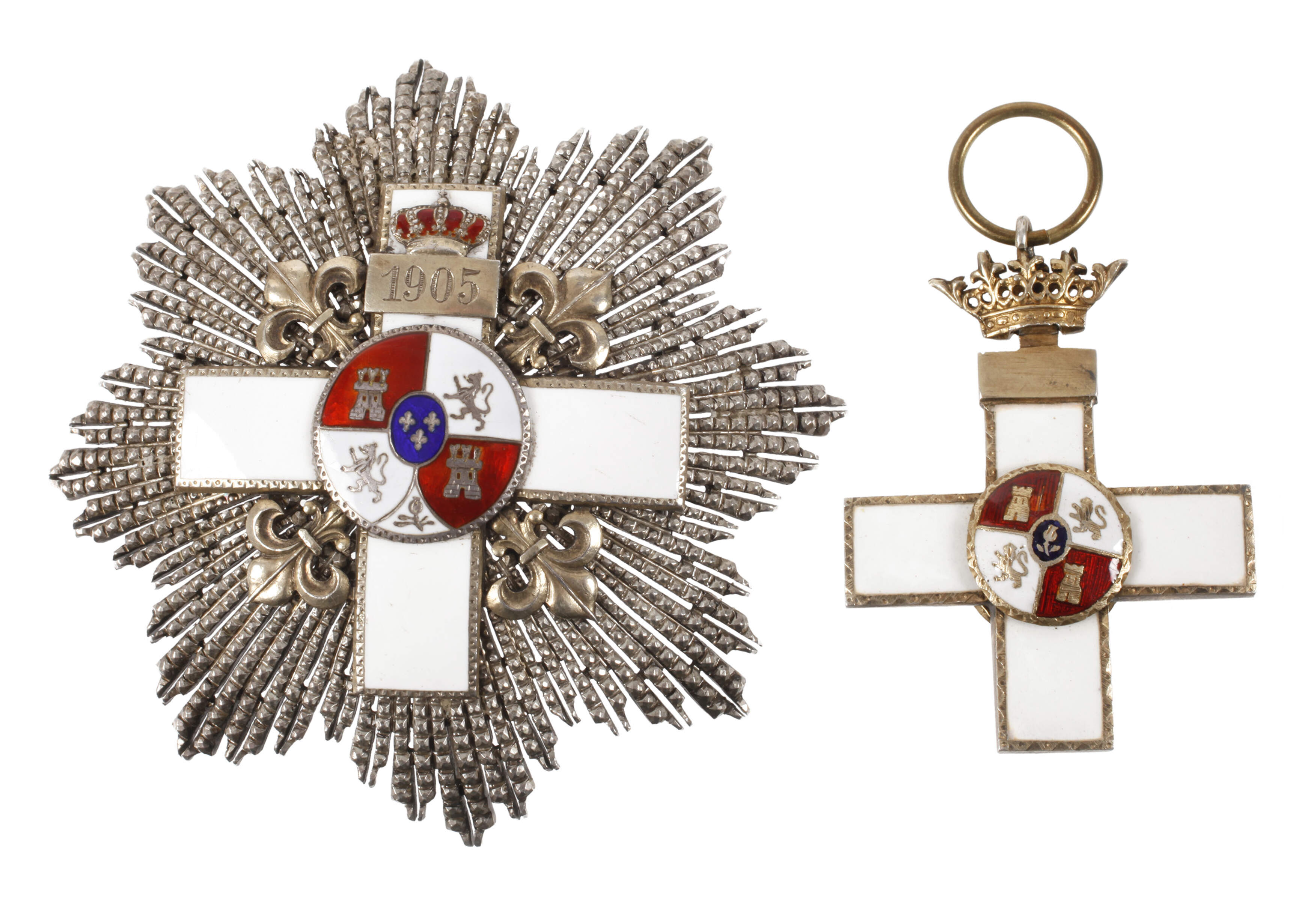 Bruststern und Militärverdienstorden Spanien