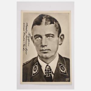 Vier Autogrammkarten von Eichenlaubträgern