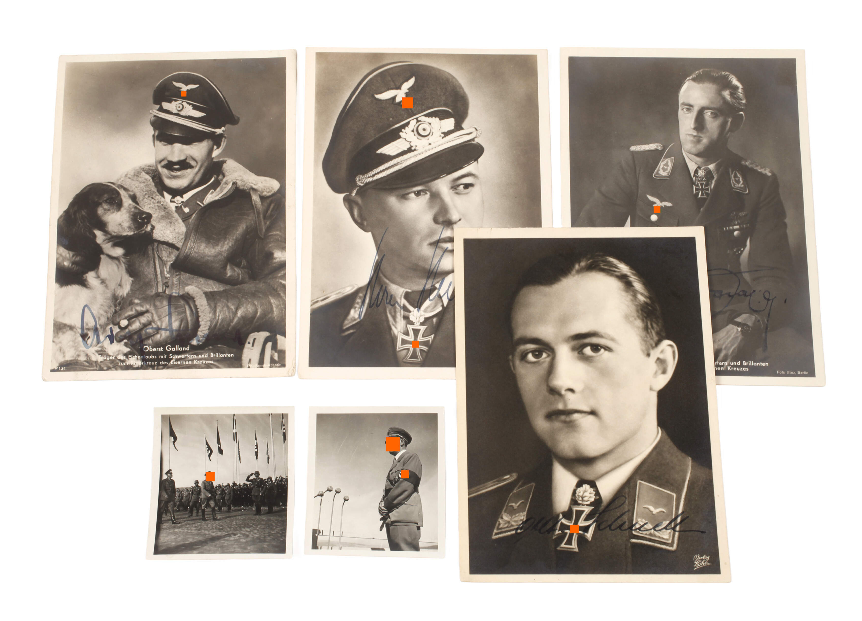 Konvolut Autographen Ritterkreuzträger und Fotos