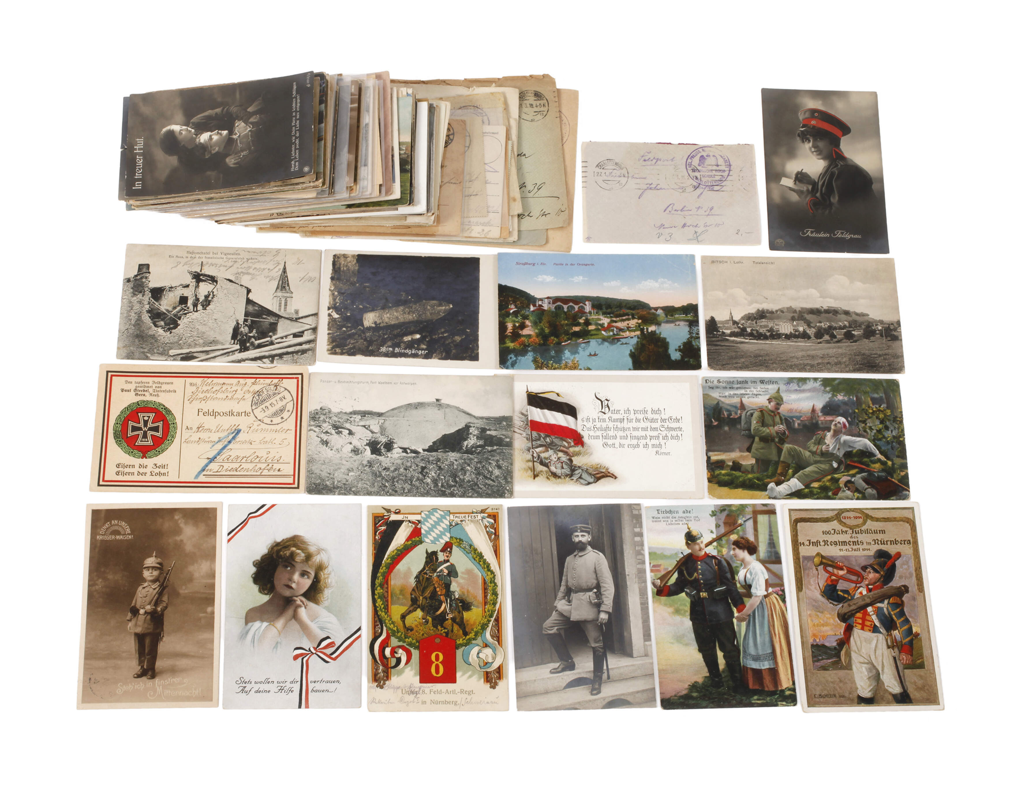 Konvolut Postkarten und Feldpost 1. Weltkrieg