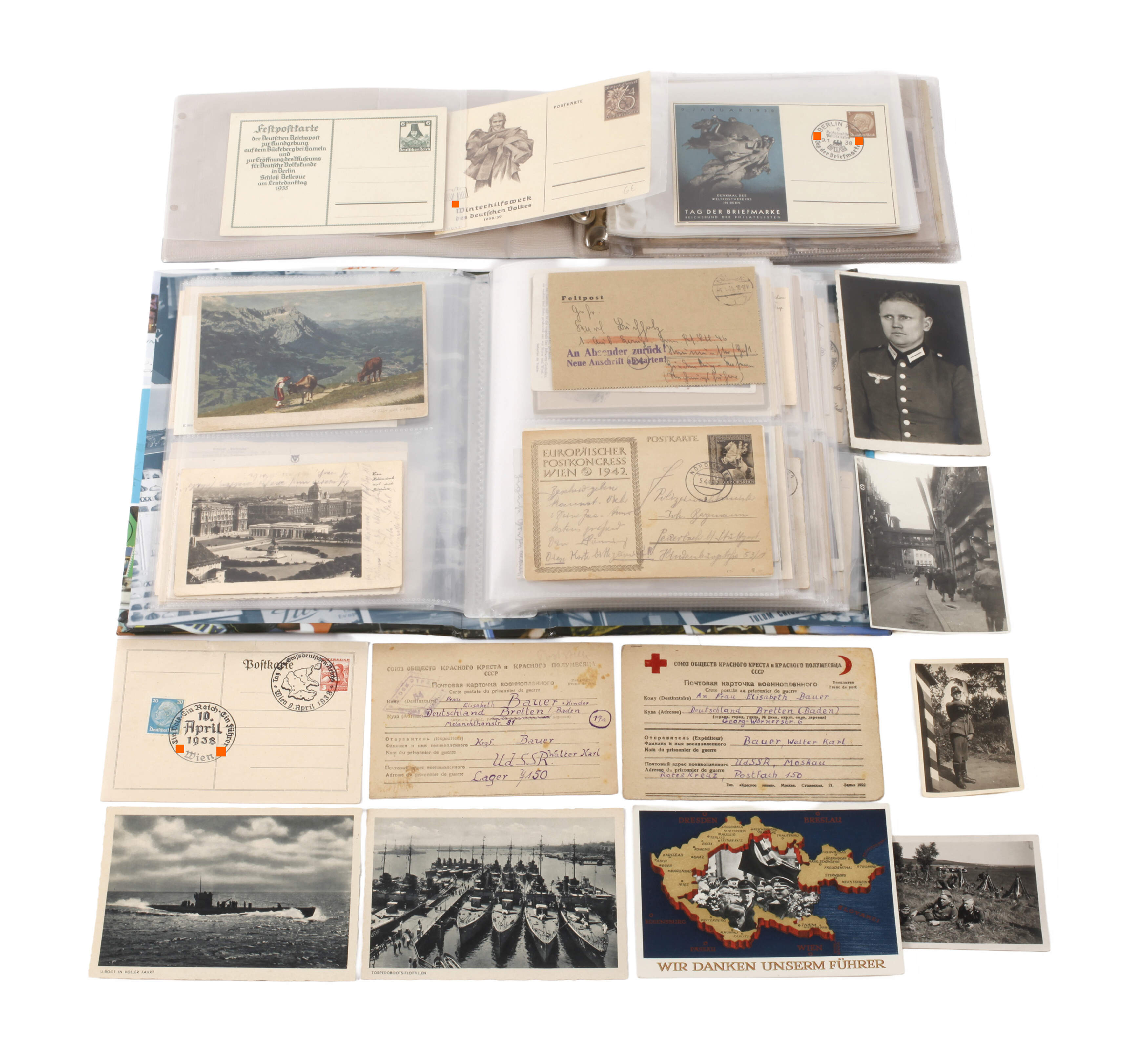 Konvolut Propaganda, Feldpost und Fotos 3. Reich