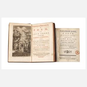 Zwei frühe Ausgaben John Milton