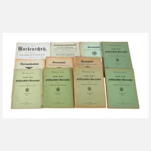 Sammlung Einzelhefte "Warenzeichenblatt"