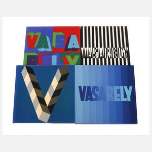 Vier Bände Werkverzeichnis Vasarely