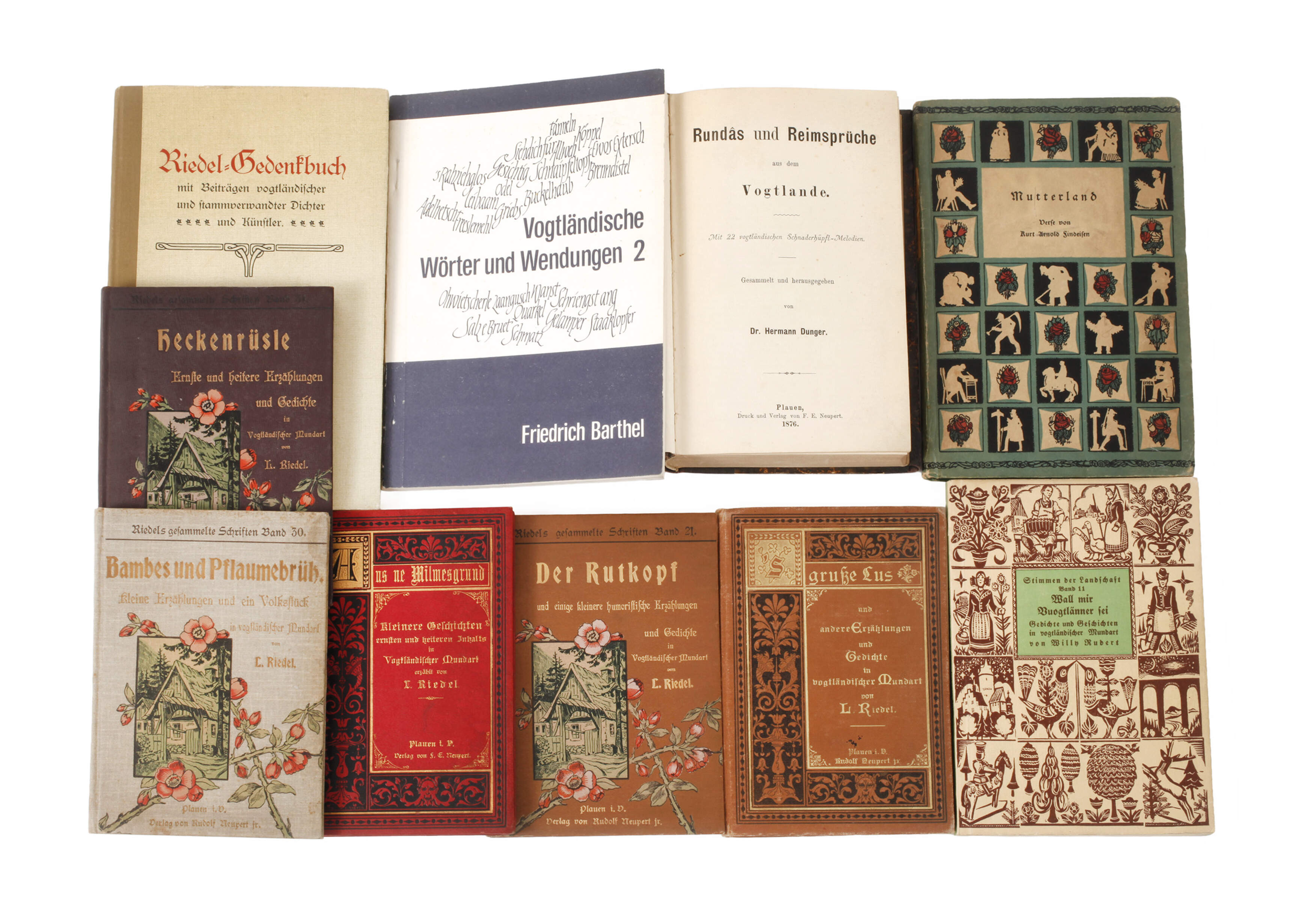 Konvolut Louis Riedel und Vogtländische Mundart
