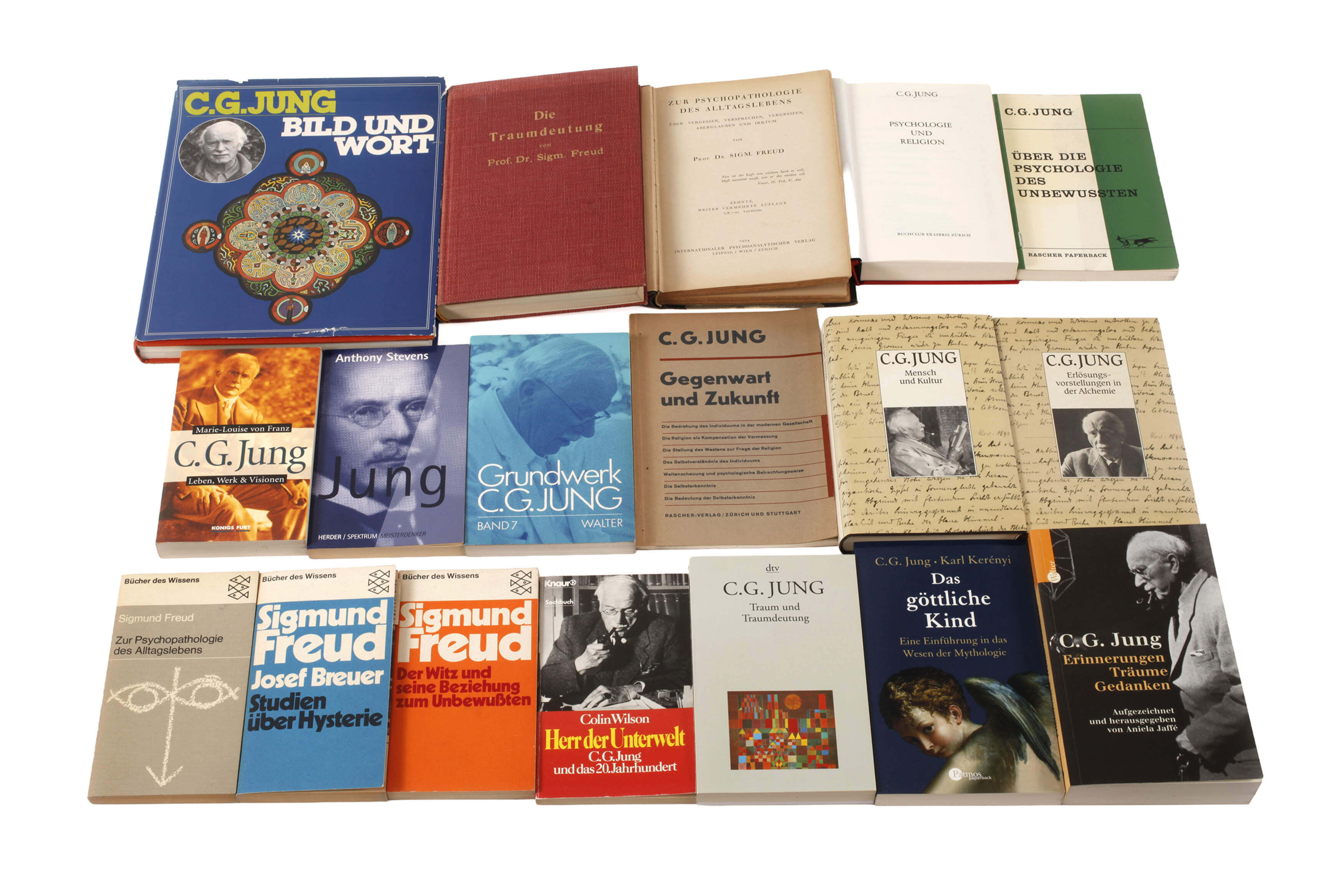 Konvolut Literatur Carl Jung und Siegmund Freud