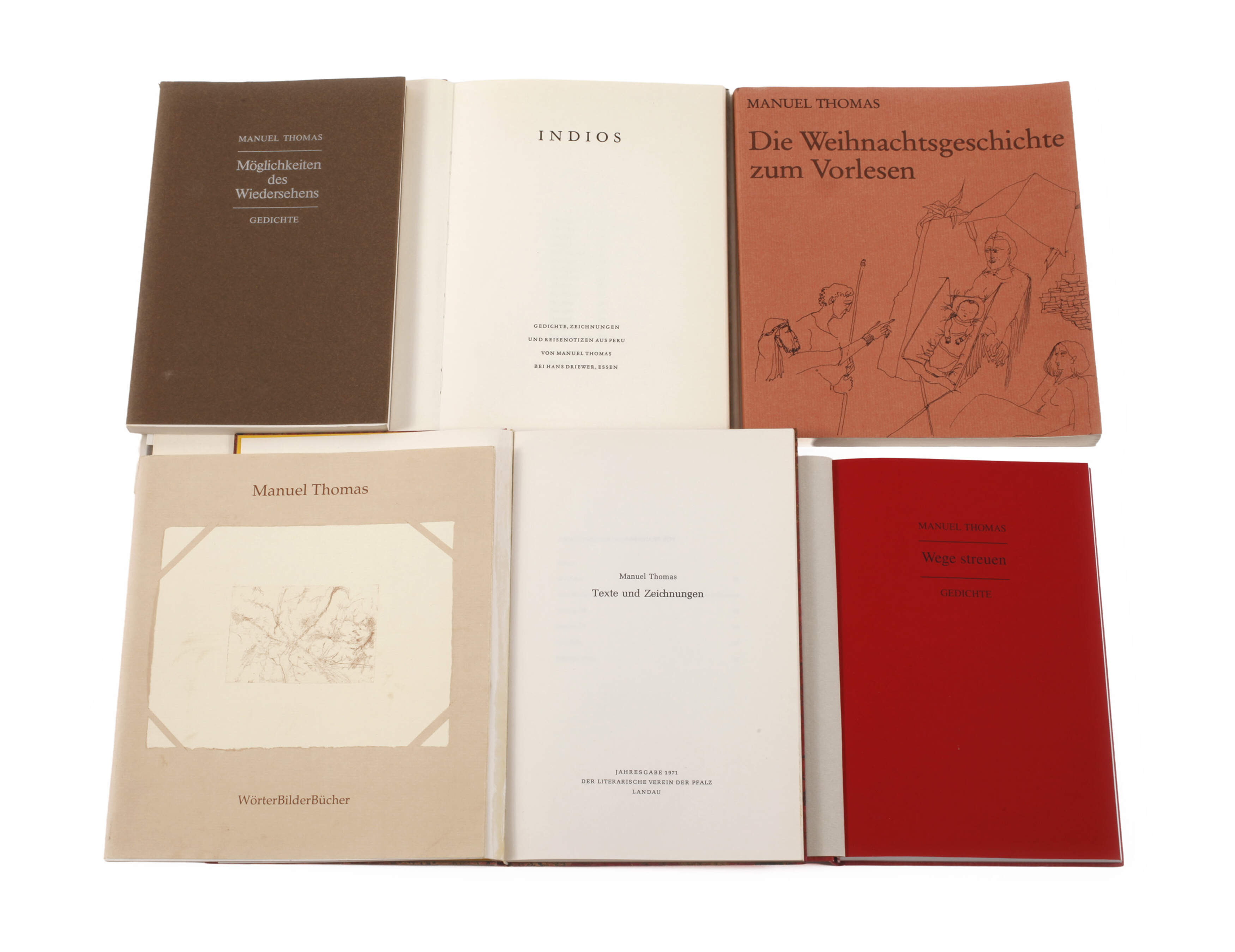Sechs Bücher zu Manuel Thomas