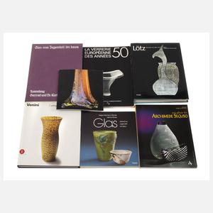 Konvolut Fachliteratur Glas