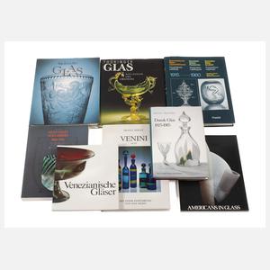 Konvolut Fachliteratur Jugendstil- und Designglas