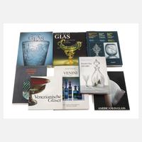 Konvolut Fachliteratur Jugendstil- und Designglas111