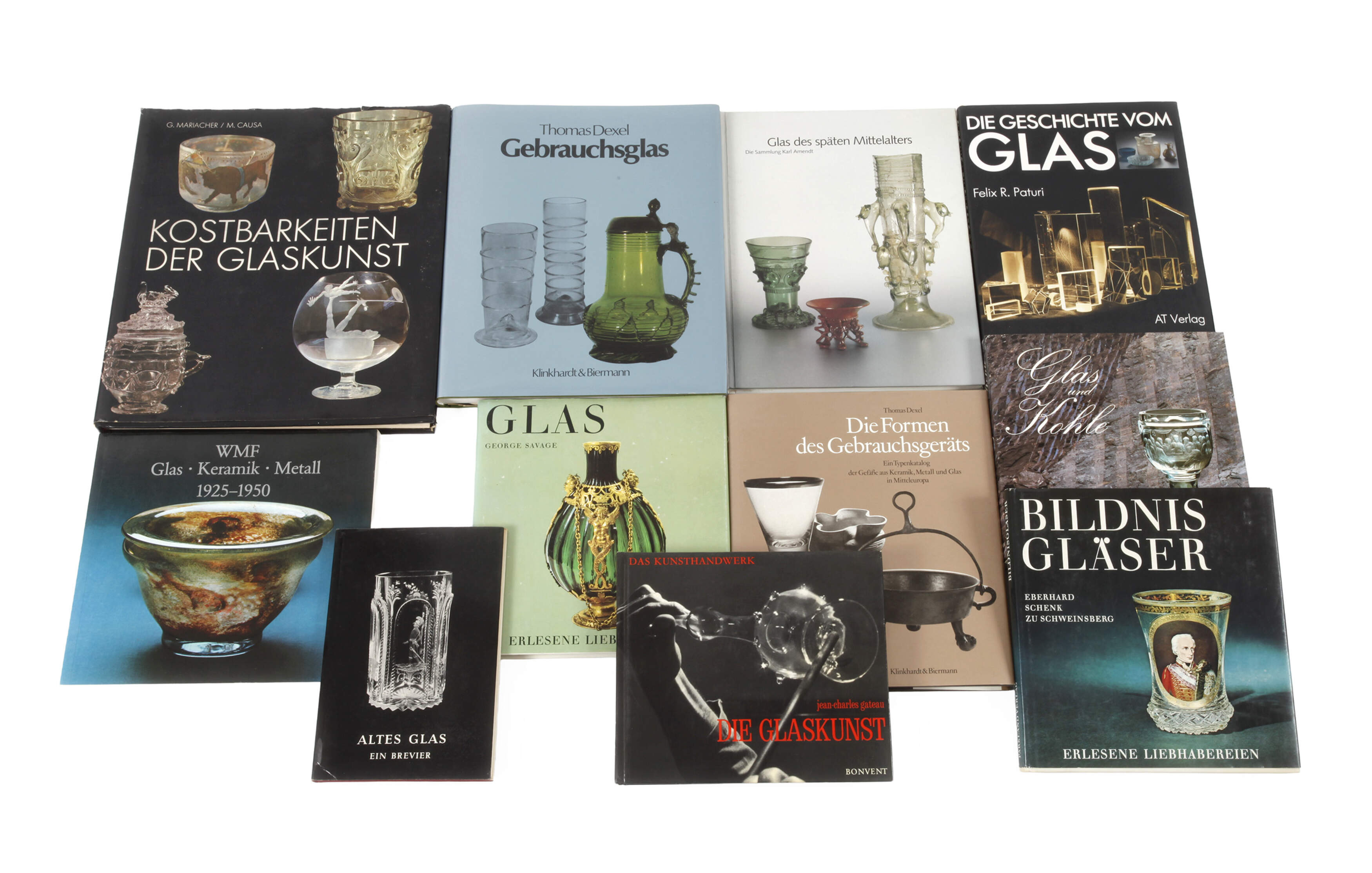 Konvolut Fachliteratur historisches Glas