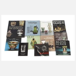 Konvolut Fachliteratur historisches Glas
