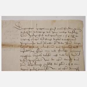 Brief an Herzog Friedrich II. von Sachsen
