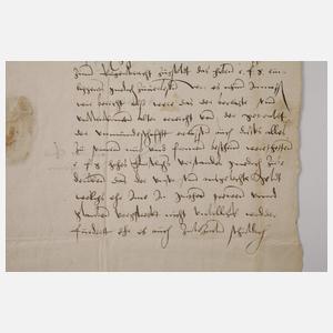 Brief an Herzog Friedrich II. von Sachsen