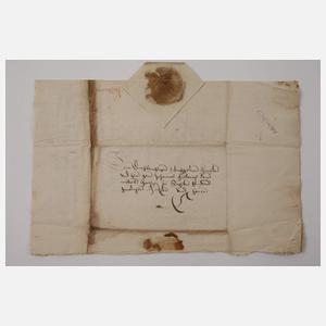 Brief an Herzog Friedrich II. von Sachsen