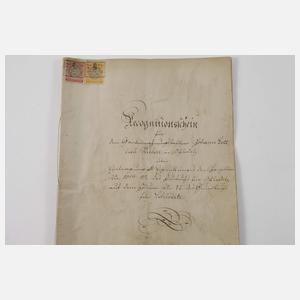 Konvolut historische Dokumente Schloditz