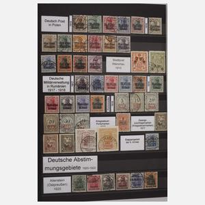 Briefmarkensammlung Deutsches Reich, Besetzungen