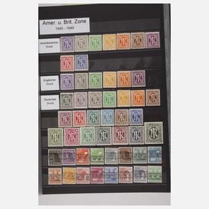 Briefmarkensammlung Besatzungszonen