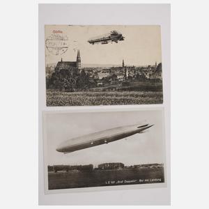 Konvolut Belege Luft- und Zeppelinpost