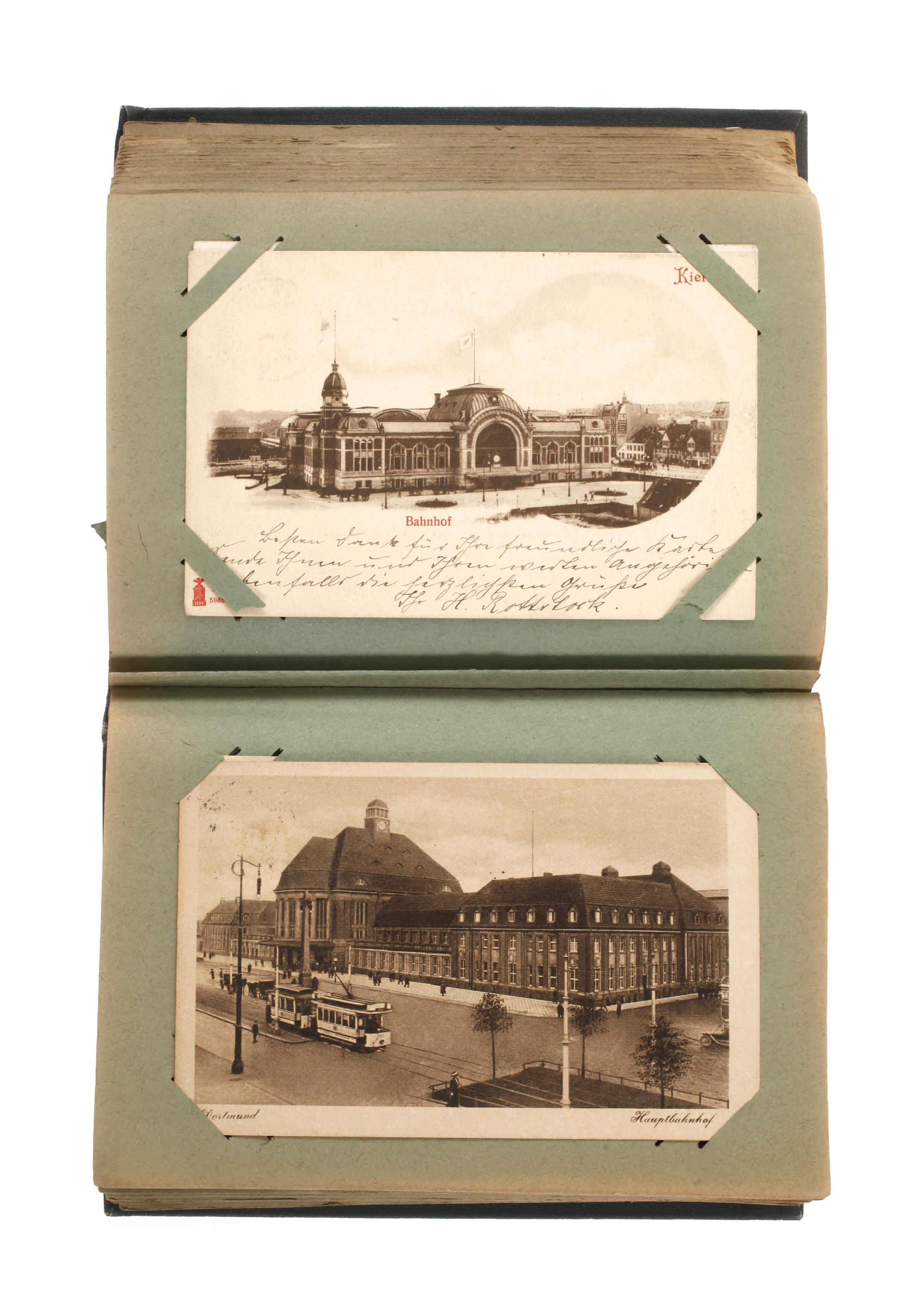 Ansichtskartenalbum Bahnhöfe