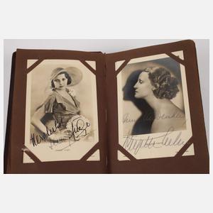 Postkartenalbum Filmsterne mit Autografen