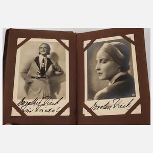 Postkartenalbum Filmsterne mit Autografen