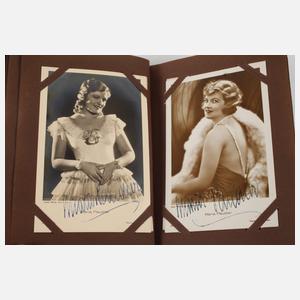 Postkartenalbum Filmsterne mit Autografen