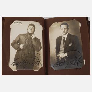 Postkartenalbum Filmsterne mit Autografen