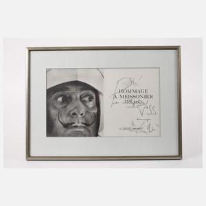 Salvador Dali, Vorsatzblatt mit Widmung