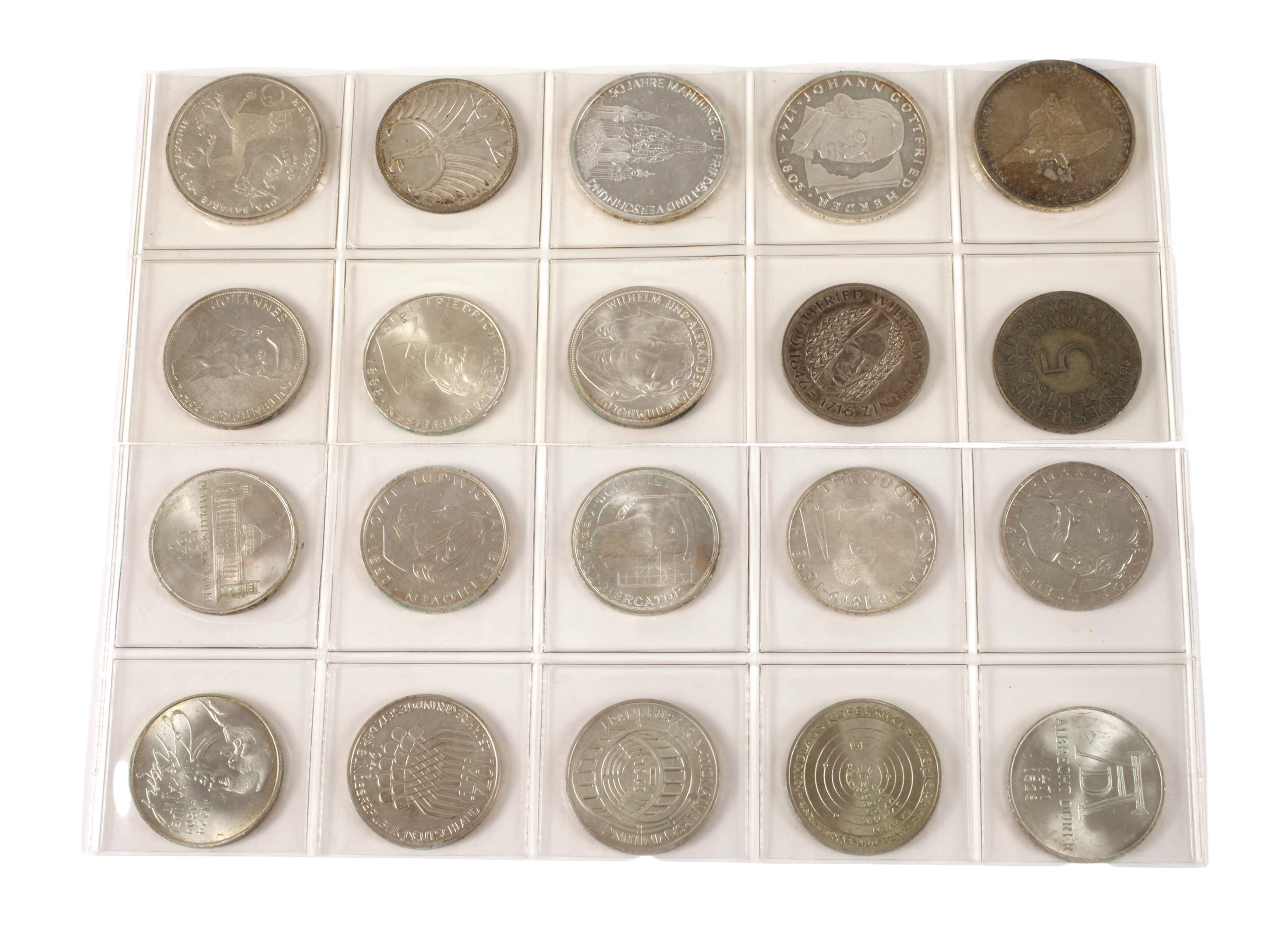 Konvolut 5 und 10 DM Gedenkmünzen BRD