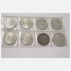 Konvolut 5 und 10 DM Gedenkmünzen BRD