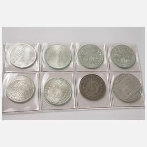 Konvolut 5 und 10 DM Gedenkmünzen BRD