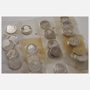 Konvolut 5 und 10 DM Gedenkmünzen BRD