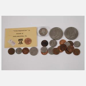 Konvolut Münzen und Banknoten USA