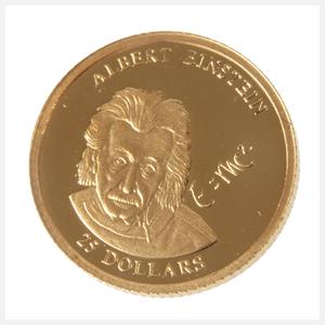Goldmünze Albert Einstein