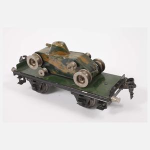 Bing Schienenzeppelin und Märklin Panzerwagen