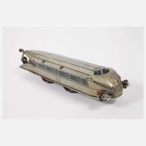 Bing Schienenzeppelin und Märklin Panzerwagen