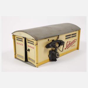 Konvolut Schuco Patent-Fahrzeuge und Garage