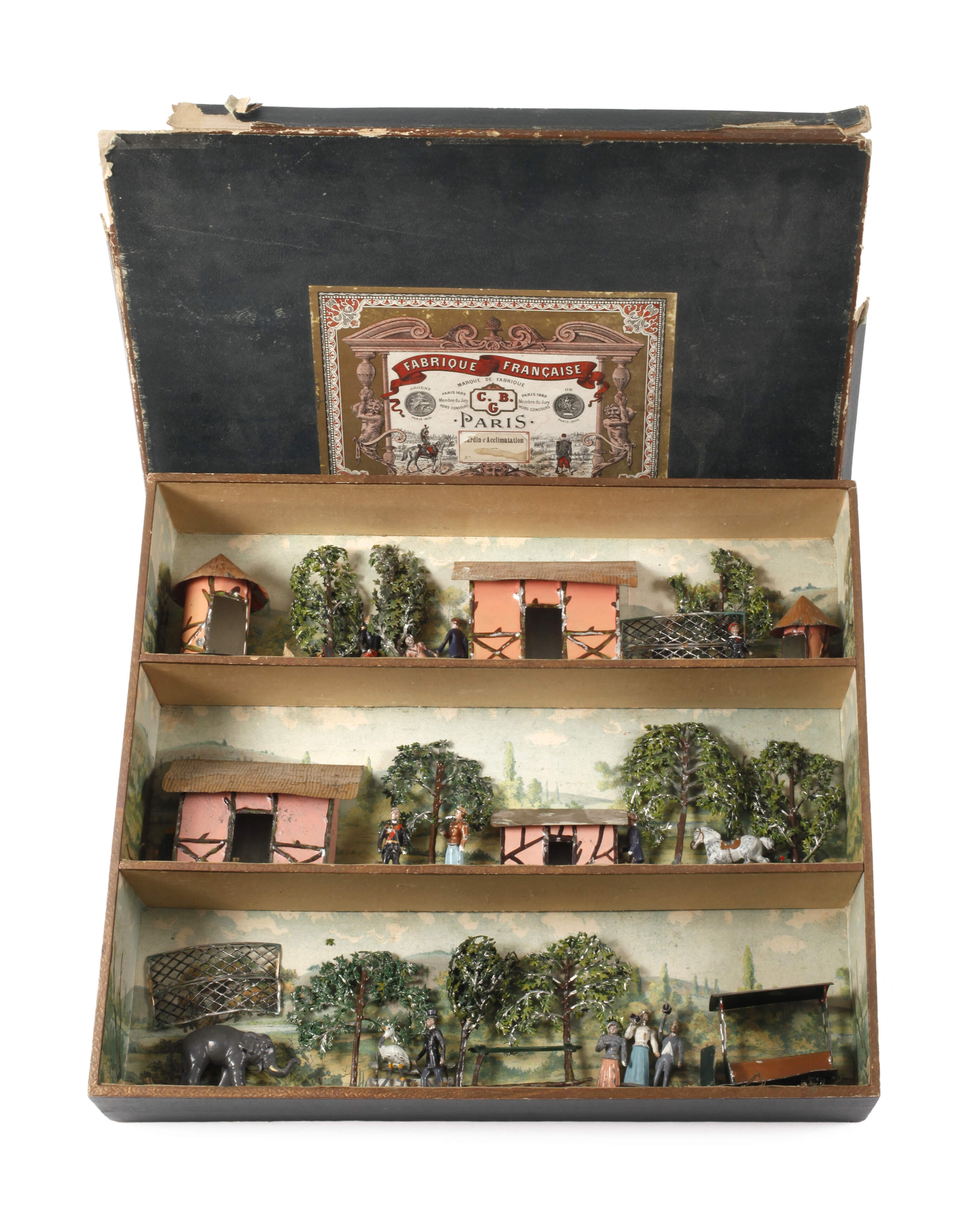 Set Zinnfiguren "Jardin d'Acclimatation"