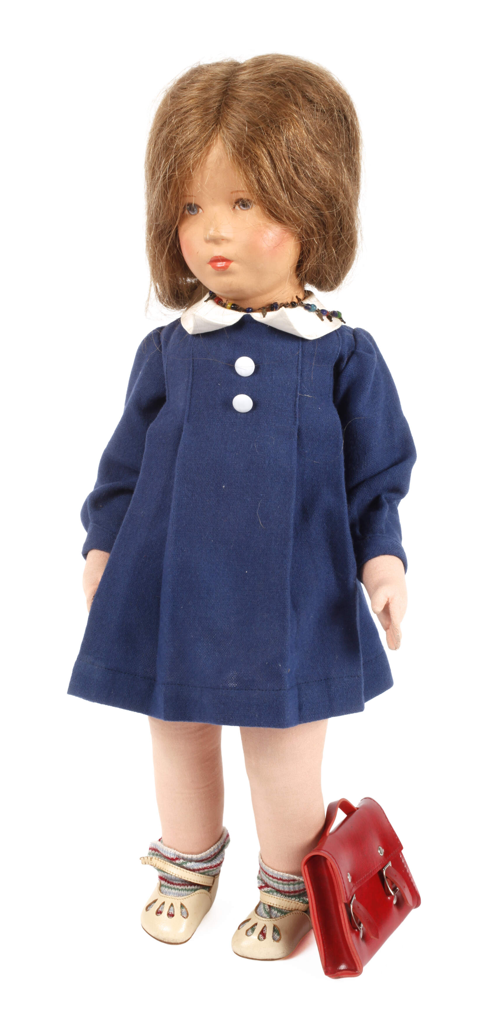 Käthe Kruse Puppe als Schulmädchen