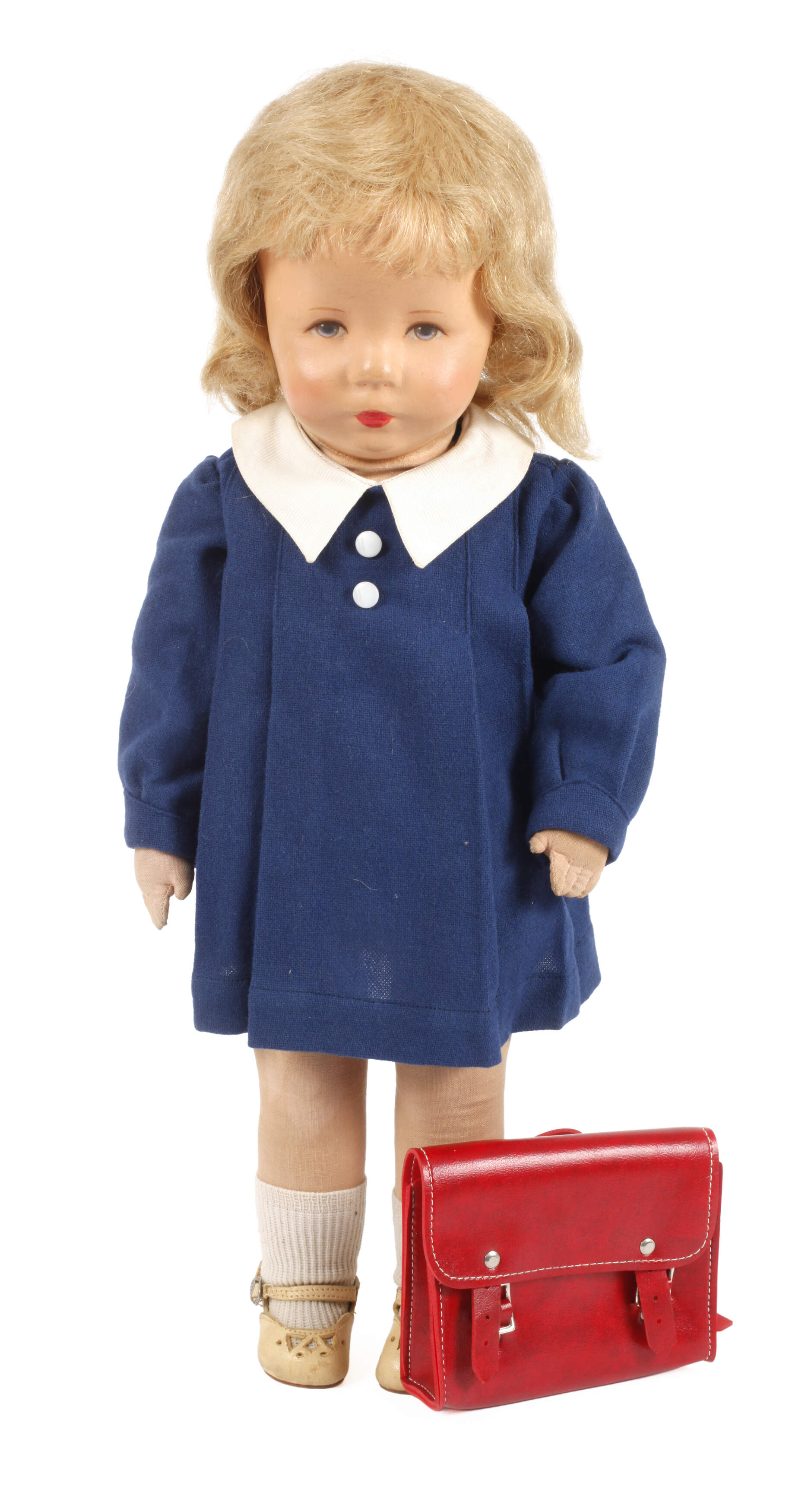 Käthe Kruse Puppe als Schulmädchen