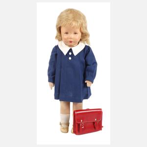 Käthe Kruse Puppe als Schulmädchen