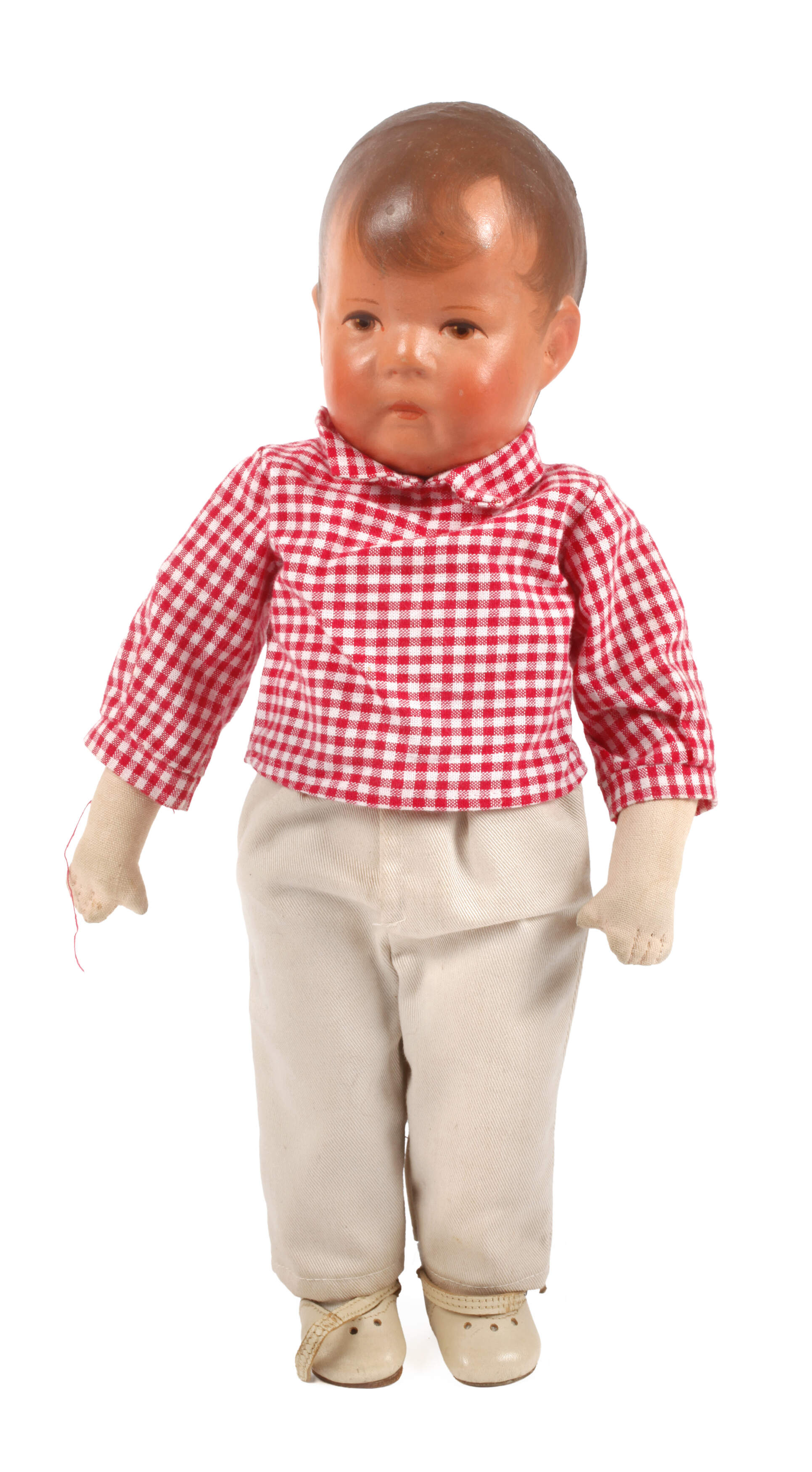 Kleine Käthe Kruse Puppe als Junge