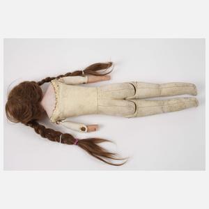 Große Armand Marseille Porzellankopfpuppe
