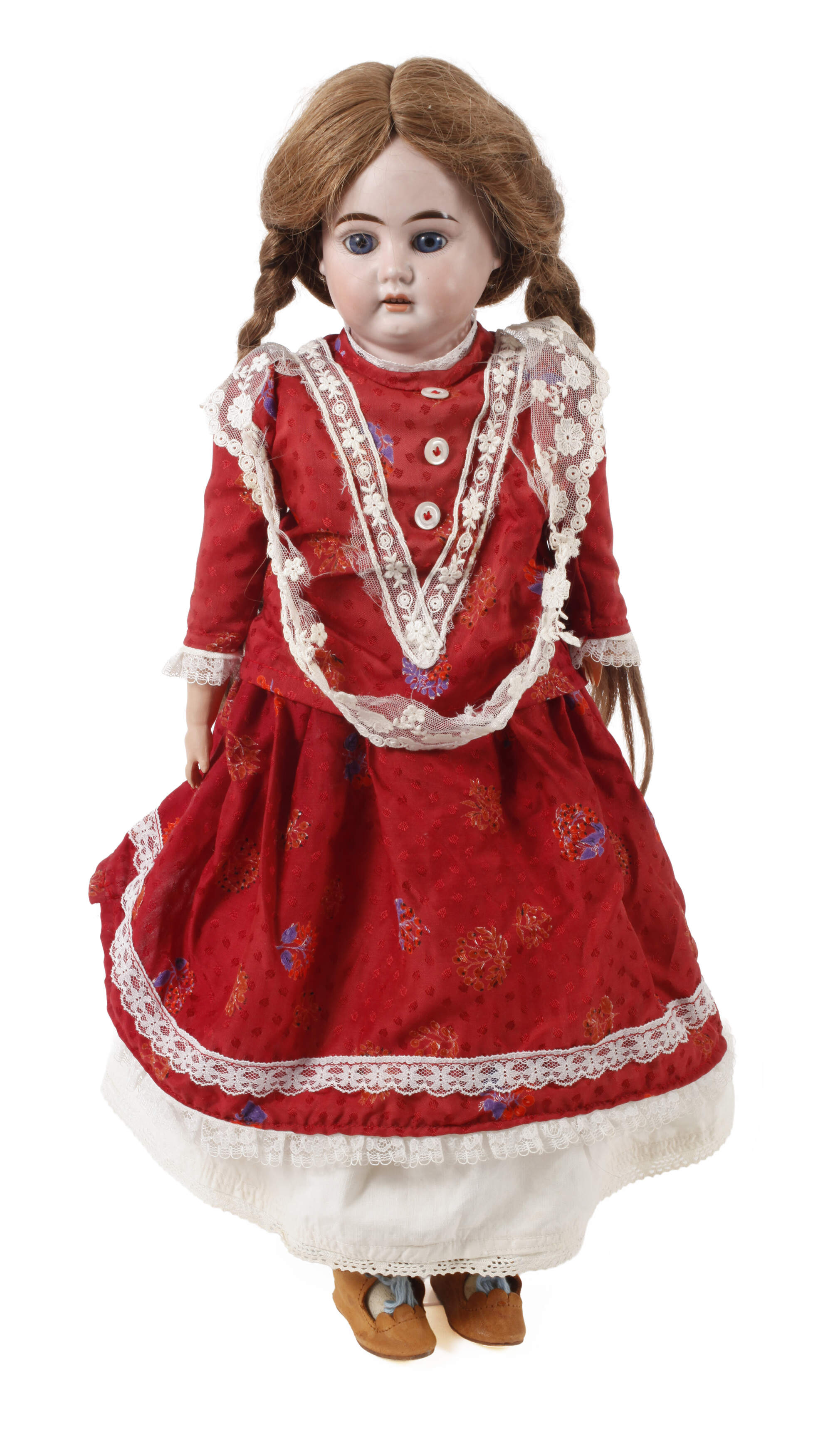 Große Armand Marseille Porzellankopfpuppe