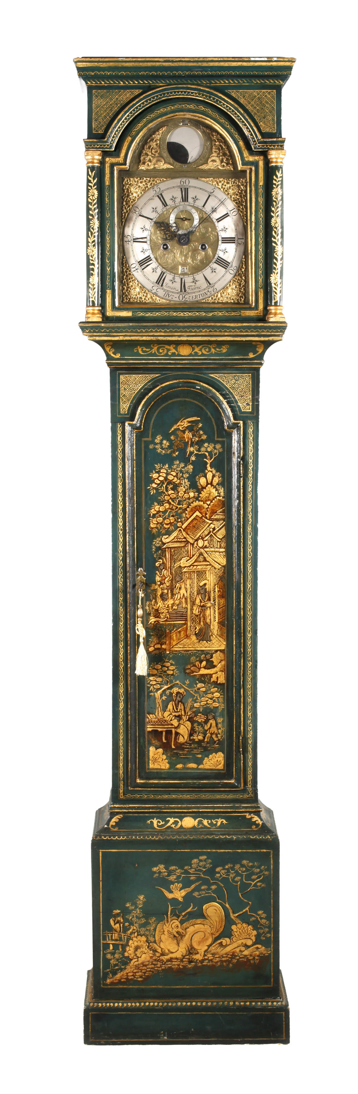 Bodenstanduhr mit Chinoiserien