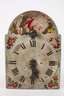 Schilderuhr mit Glasglocke